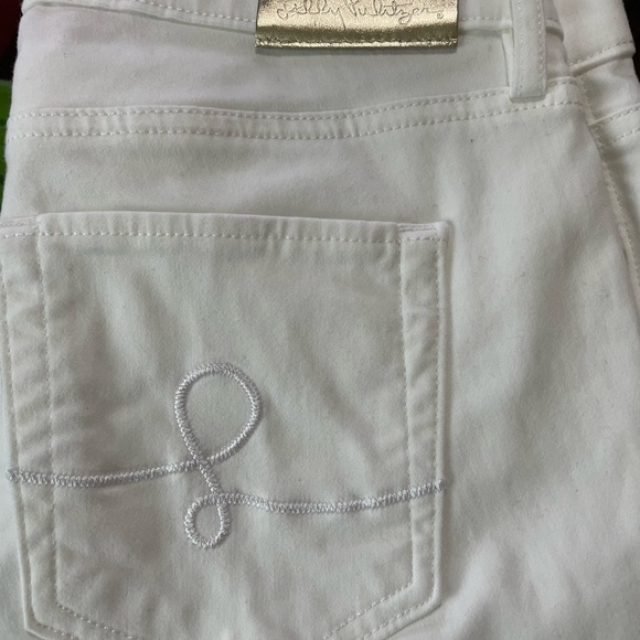 Lilly Pulitzer White Jeans Size 6 - Picture 12 of 16
